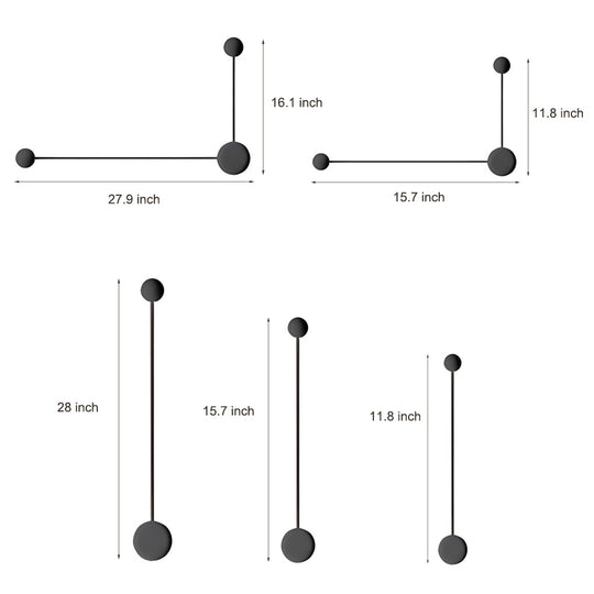Creative Round Line LED Nordic Wall Light