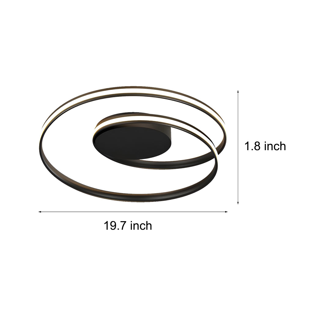 Circular Stepless Dimming LED Modern Ceiling Light Flush Mount