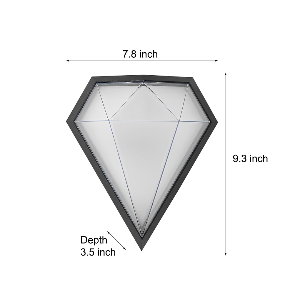 Creative Geometric LED Waterproof Black Modern Wall Lamp