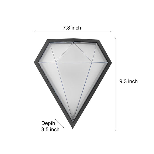 Creative Geometric LED Waterproof Black Modern Wall Lamp