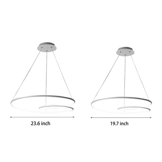 Creative Circles Stepless Dimming LED Nordic Chandelier Pendant Light