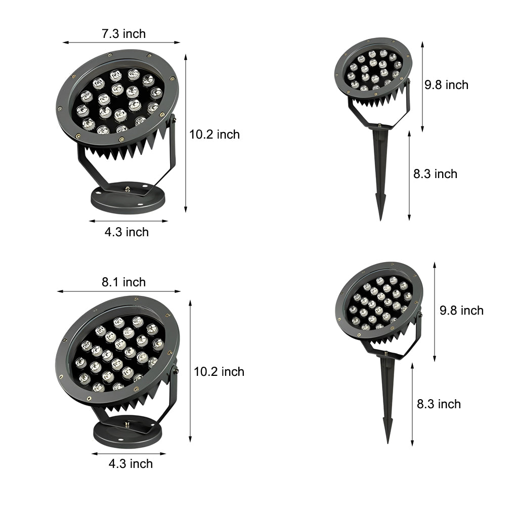 Elegant European Style Black LED Outdoor Pathway Lamp Post