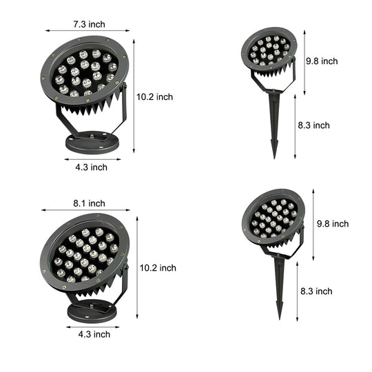 Elegant European Style Black LED Outdoor Pathway Lamp Post
