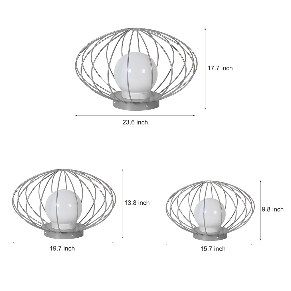 Mushroom Cage Shape LED Waterproof Modern Lawn Lamp