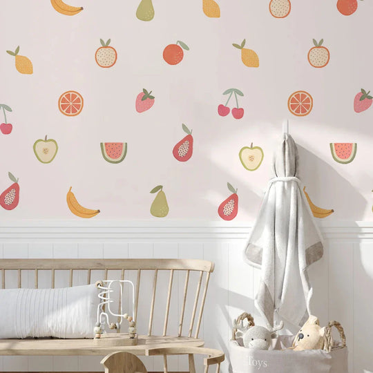 Lemon Cherry Fruit Wall Decals For Kids Room And Kitchen