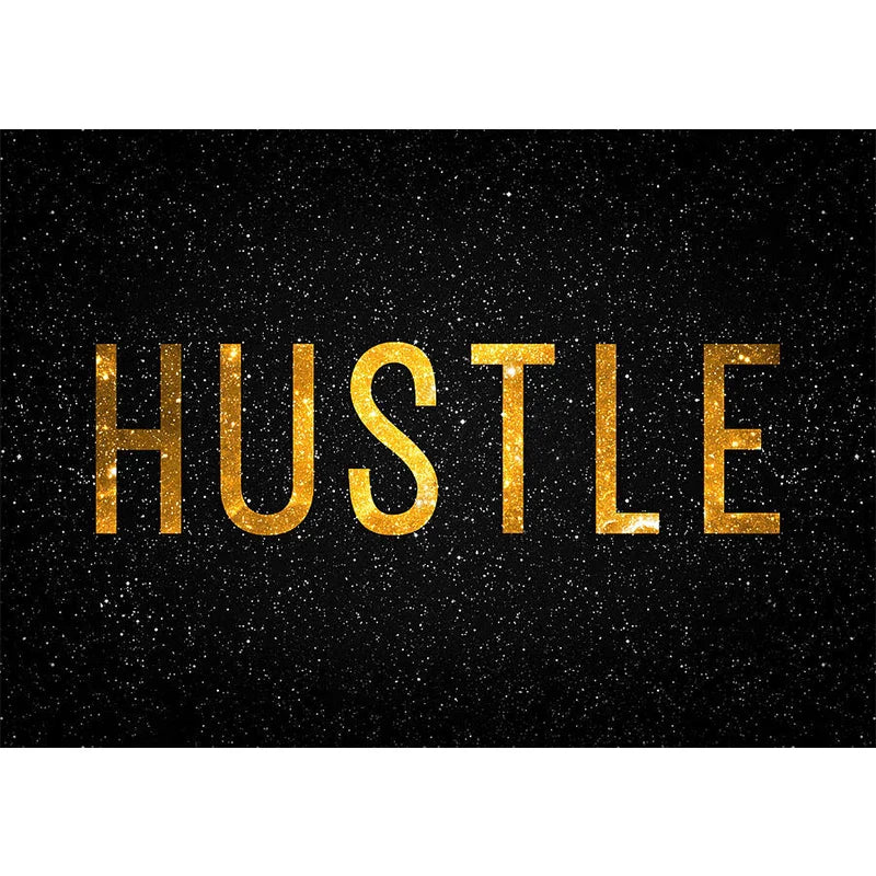 Success Hustle Inspirational Quotes Canvas Wall Art