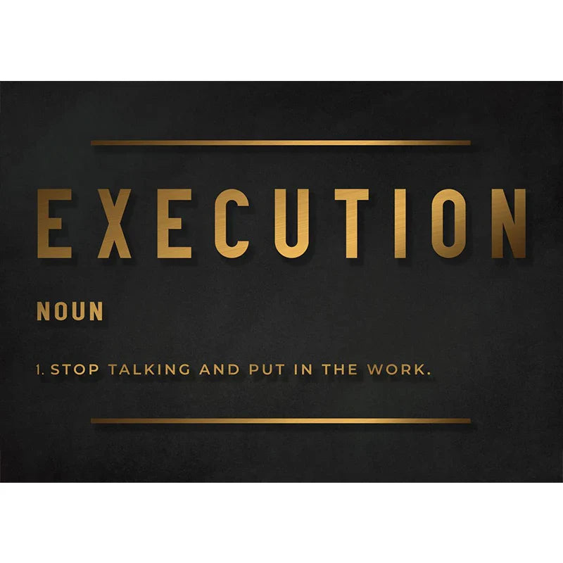 Success Hustle Inspirational Quotes Canvas Wall Art