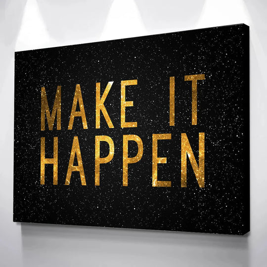 Success Hustle Inspirational Quotes Canvas Wall Art