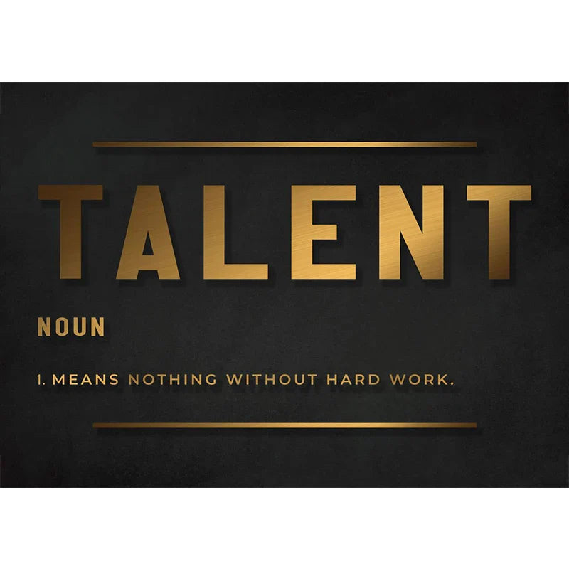 Success Hustle Inspirational Quotes Canvas Wall Art