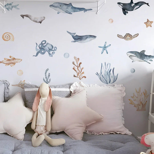 Marine Life Ocean Creatures Wall Decals