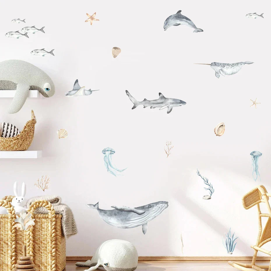 Marine Life Ocean Creatures Wall Decals
