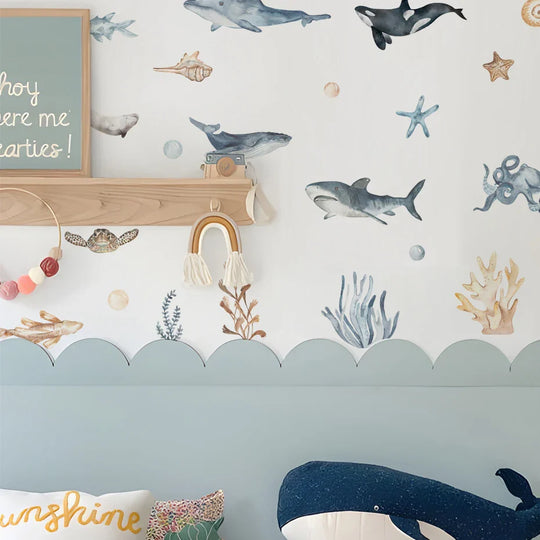Marine Life Ocean Creatures Wall Decals