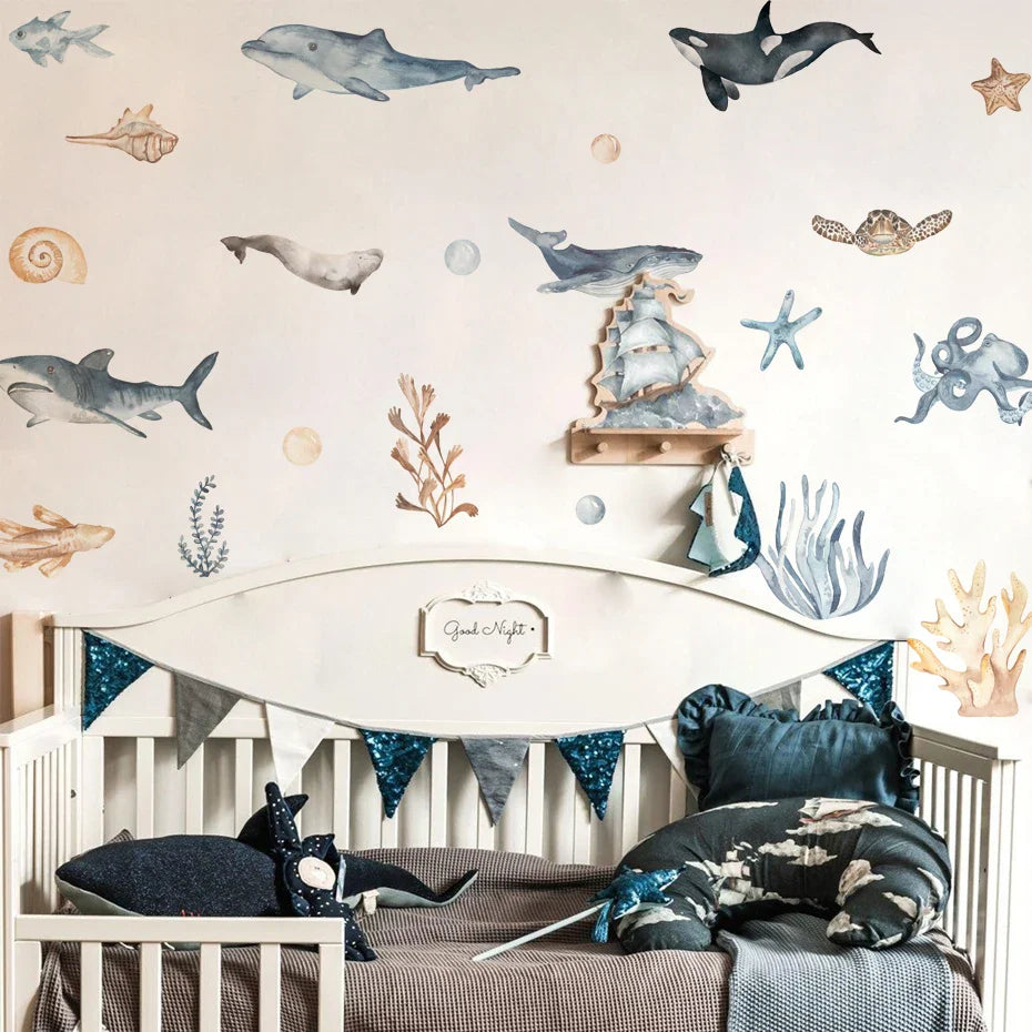 Marine Life Ocean Creatures Wall Decals