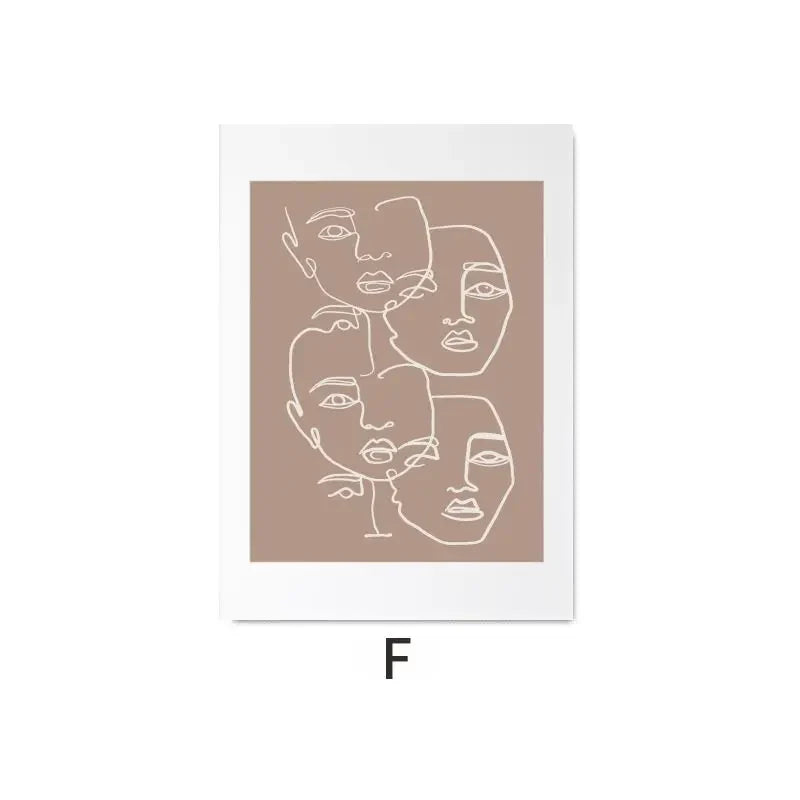 Minimalist Abstract Gallery Canvas Wall Art Print