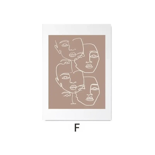 Minimalist Abstract Gallery Canvas Wall Art Print