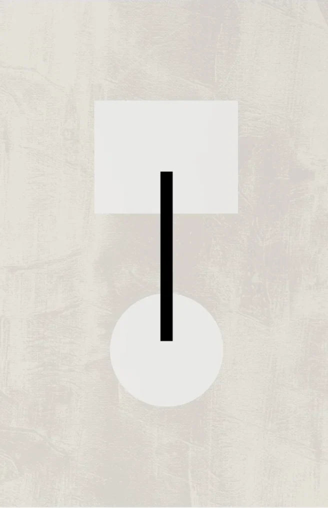 Minimalist Geometric Black White Abstract Canvas Wall Art