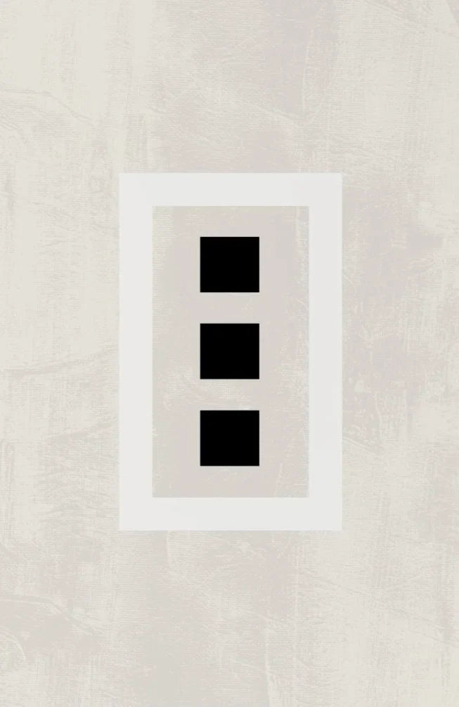 Minimalist Geometric Black White Abstract Canvas Wall Art