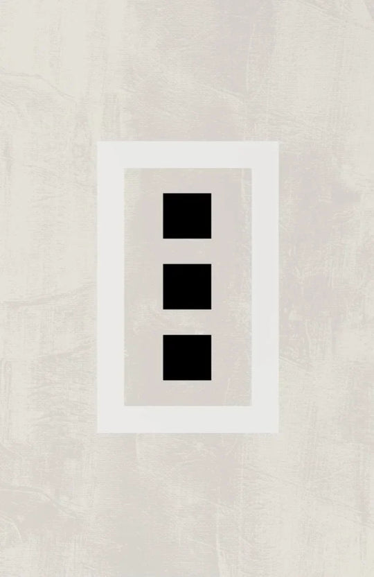 Minimalist Geometric Black White Abstract Canvas Wall Art
