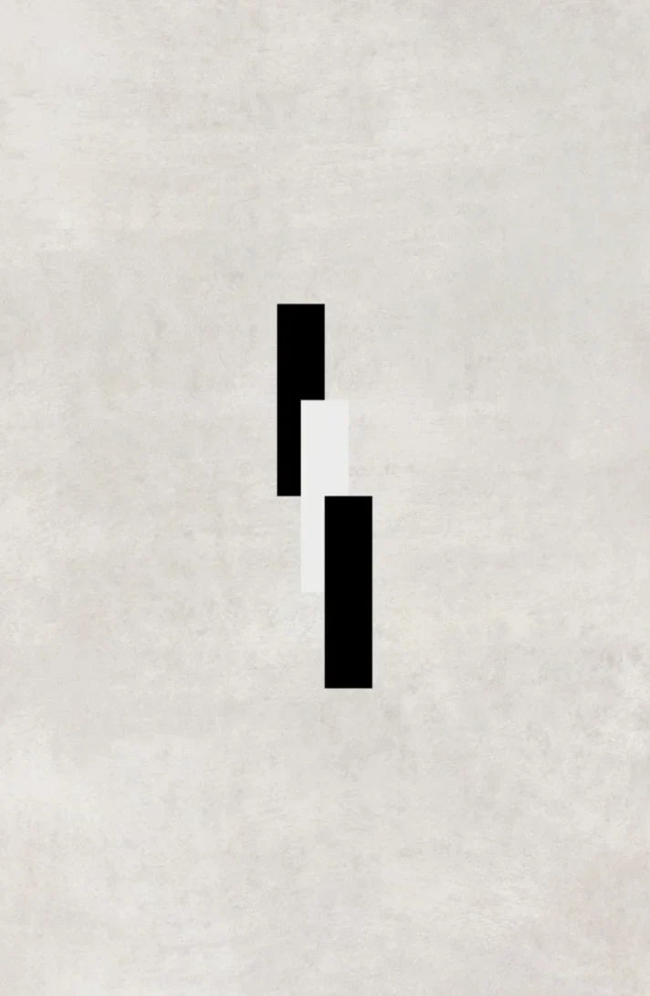 Minimalist Geometric Black White Abstract Canvas Wall Art