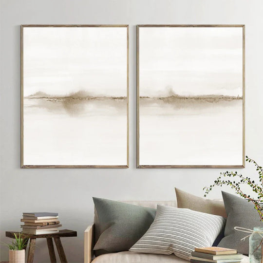 Minimalist Landscape Abstract Canvas Wall Art Print