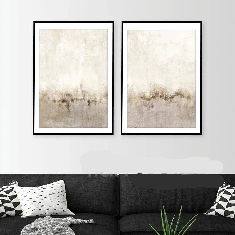 Minimalist Landscape Abstract Canvas Wall Art Print