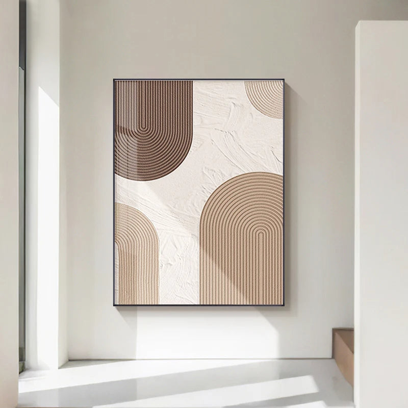 Minimalist Lines Abstract Geometric Canvas Wall Art Unframed