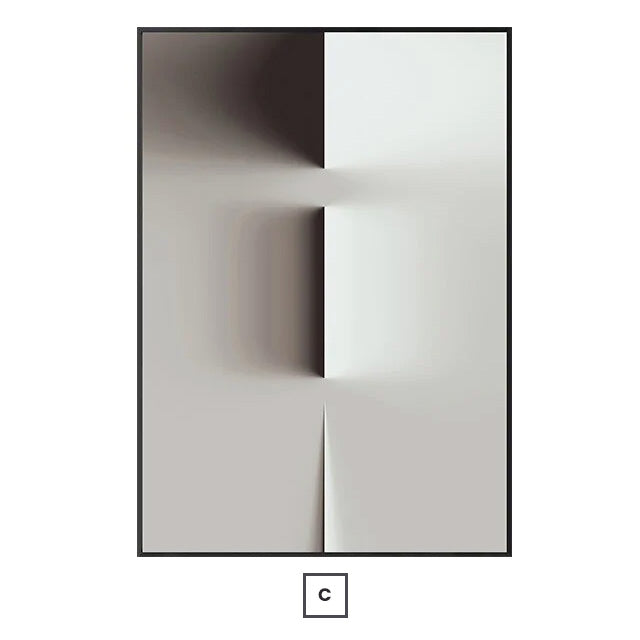 Minimalist Architectural Geometric Abstract Canvas Wall Art