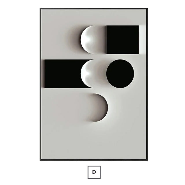 Minimalist Architectural Geometric Abstract Canvas Wall Art