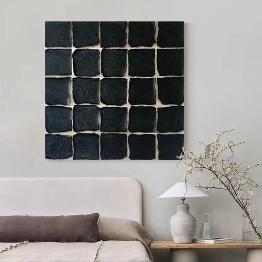 Hand Painted Minimalist Abstract Textured Canvas Art