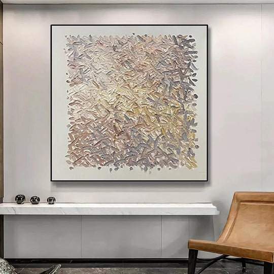 Hand Painted Minimalist Abstract Textured Canvas Art