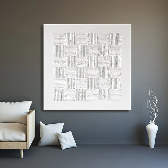 Hand Painted Minimalist Abstract Textured Canvas Art