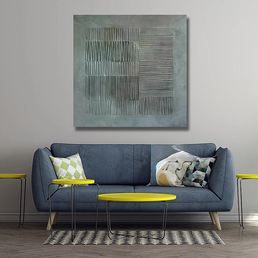 Hand Painted Minimalist Abstract Textured Canvas Art