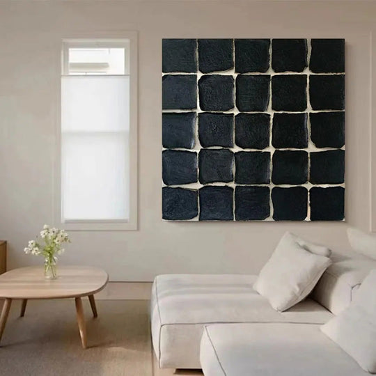 Hand Painted Minimalist Abstract Textured Canvas Art