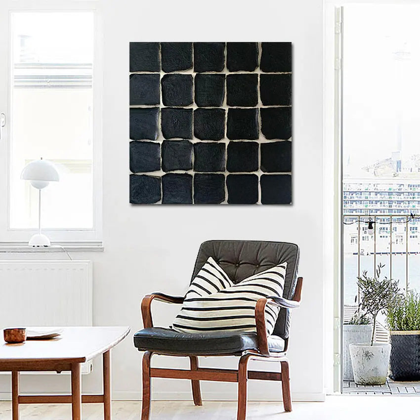 Hand Painted Minimalist Abstract Textured Canvas Art