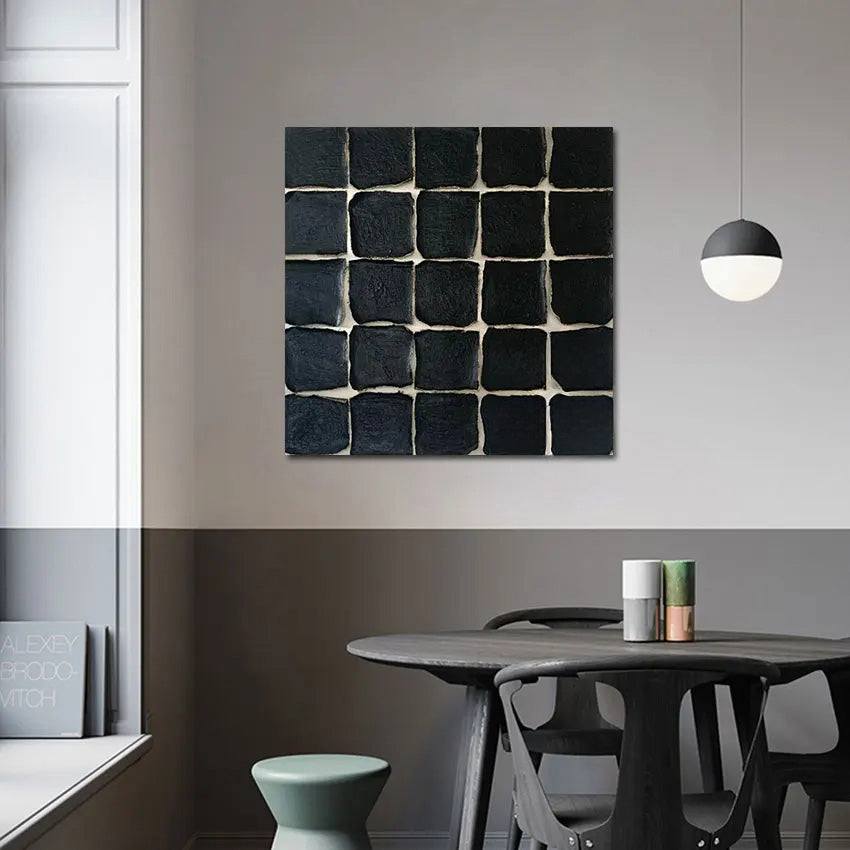 Hand Painted Minimalist Abstract Textured Canvas Art