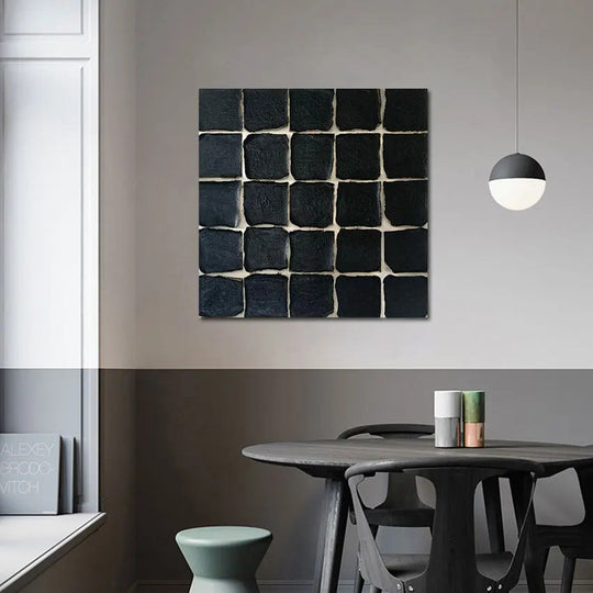 Hand Painted Minimalist Abstract Textured Canvas Art