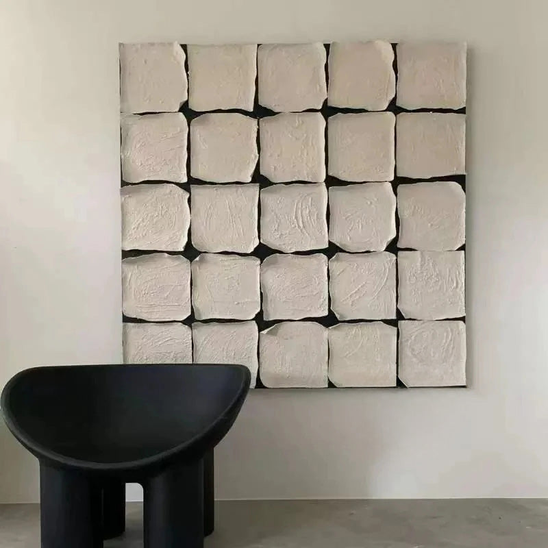 Hand Painted Minimalist Abstract Textured Canvas Art