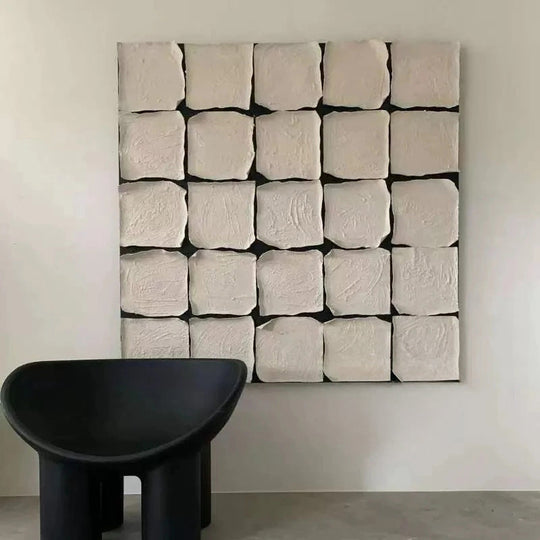 Hand Painted Minimalist Abstract Textured Canvas Art