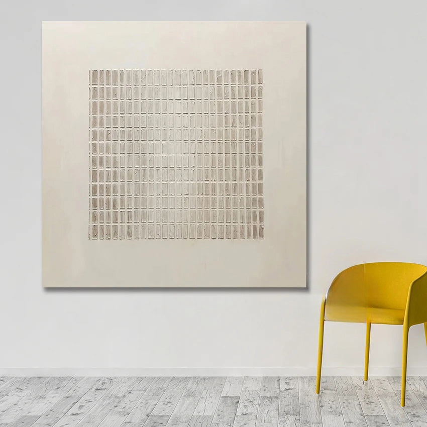 Hand Painted Minimalist Abstract Textured Canvas Art