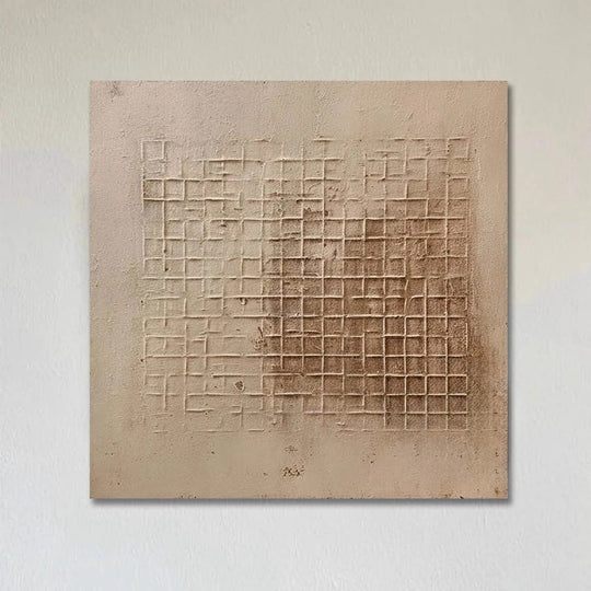 Hand Painted Minimalist Abstract Textured Canvas Art