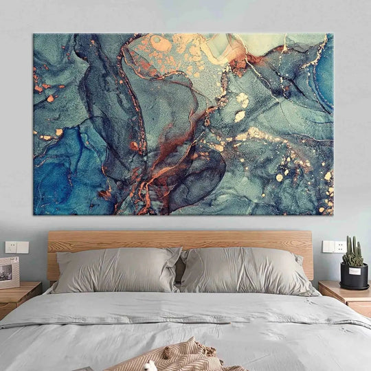 Modern Abstract Marble Print Canvas Wall Art