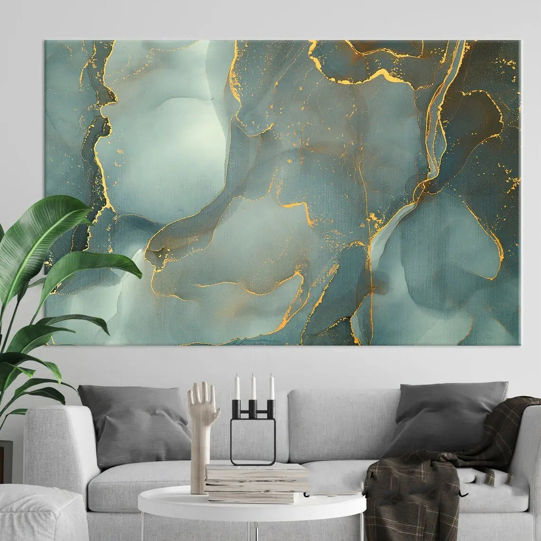 Modern Abstract Marble Print Canvas Wall Art