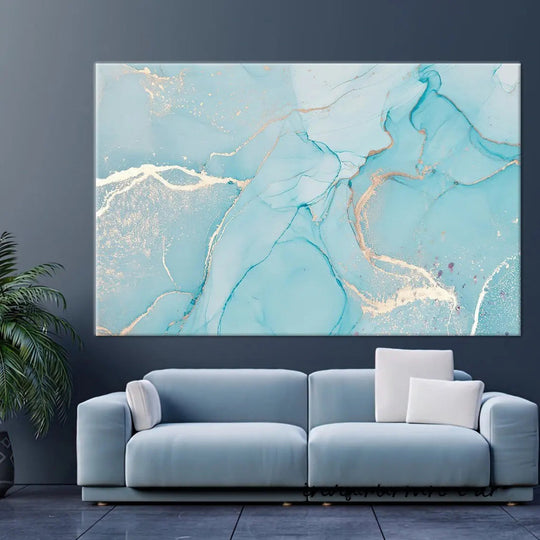 Modern Abstract Marble Print Canvas Wall Art