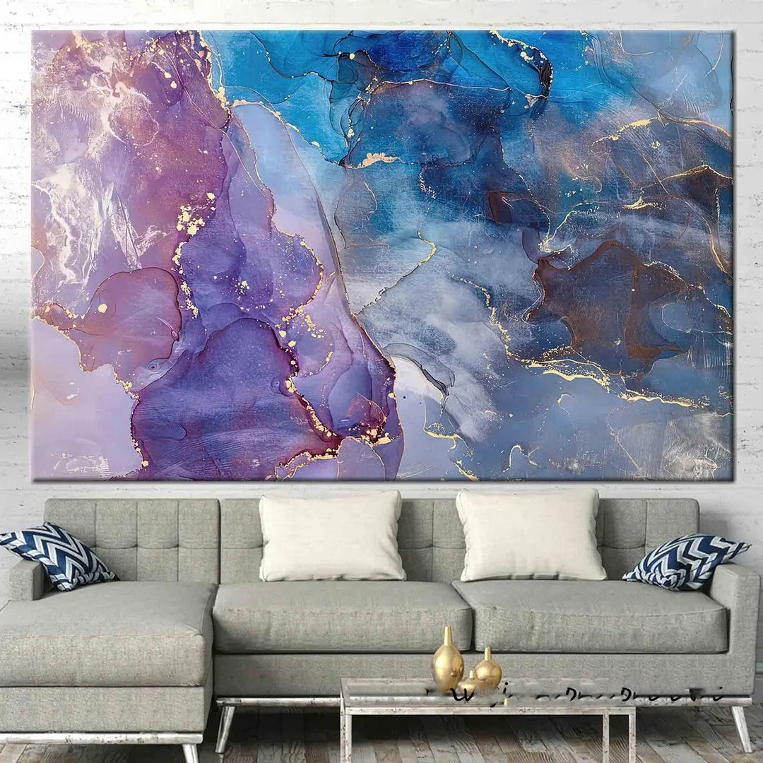 Modern Abstract Marble Print Canvas Wall Art