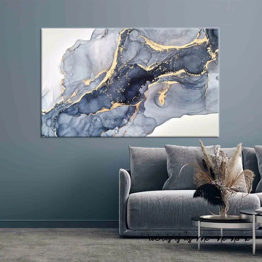 Modern Abstract Marble Print Canvas Wall Art