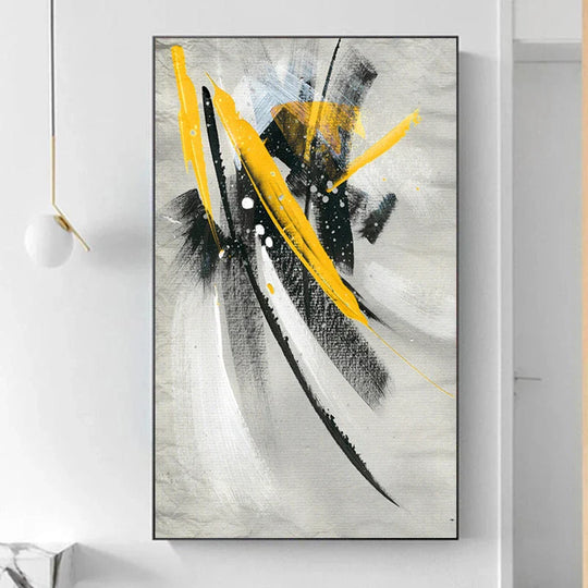 Modern Graffiti Color Splash Abstract Canvas Wall Art