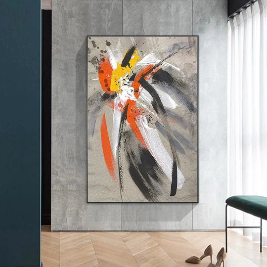 Modern Graffiti Color Splash Abstract Canvas Wall Art