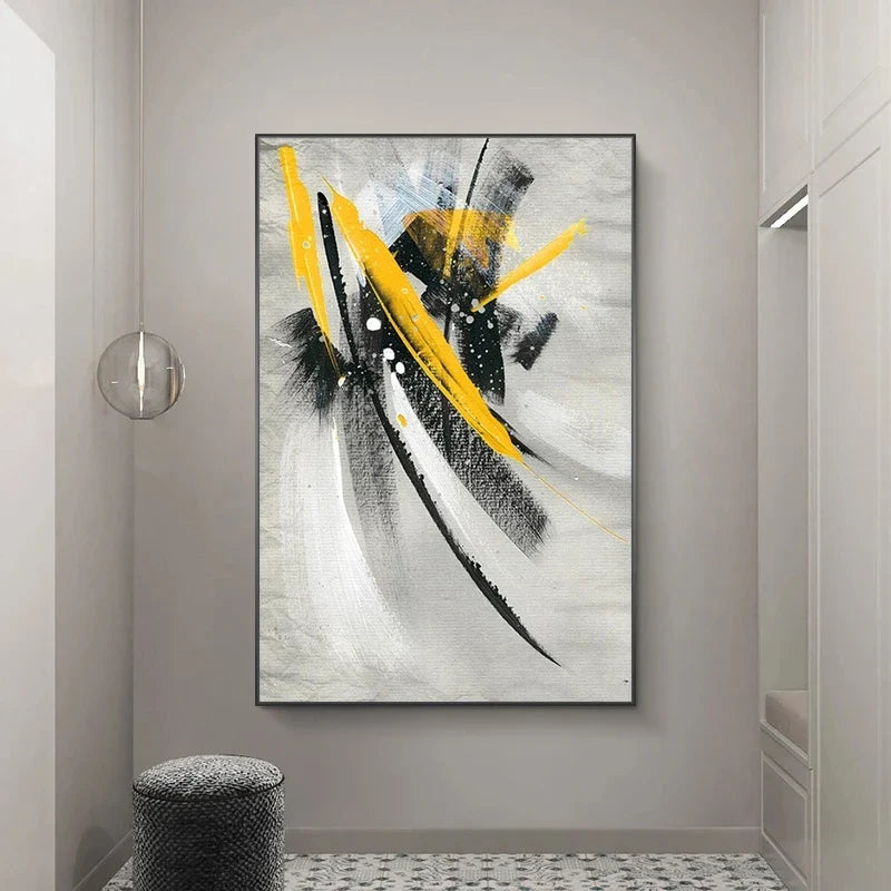 Modern Graffiti Color Splash Abstract Canvas Wall Art