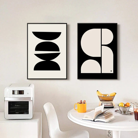 Modern Minimalist Abstract Geometric Wall Art Canvas Print