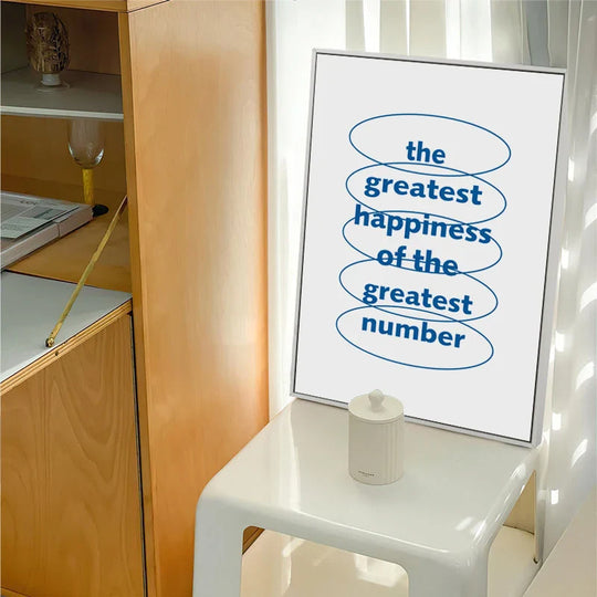 Modern Minimalist Abstract Geometric Wall Art Canvas Print